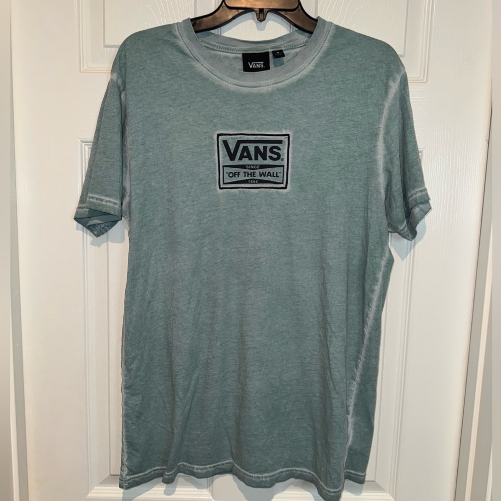 Vans Green Stonewashed Short Sleeve Tee. Size M